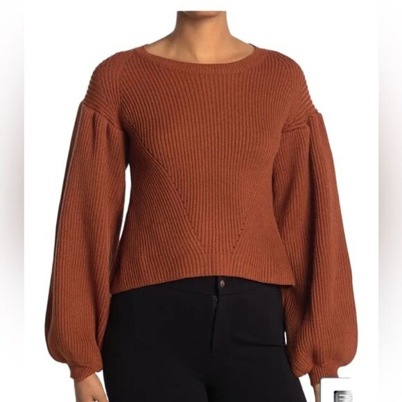 Nordstrom Maisie Peter Bishop Women’s Rust Color Sweater  Size Medium - Picture 1 of 6